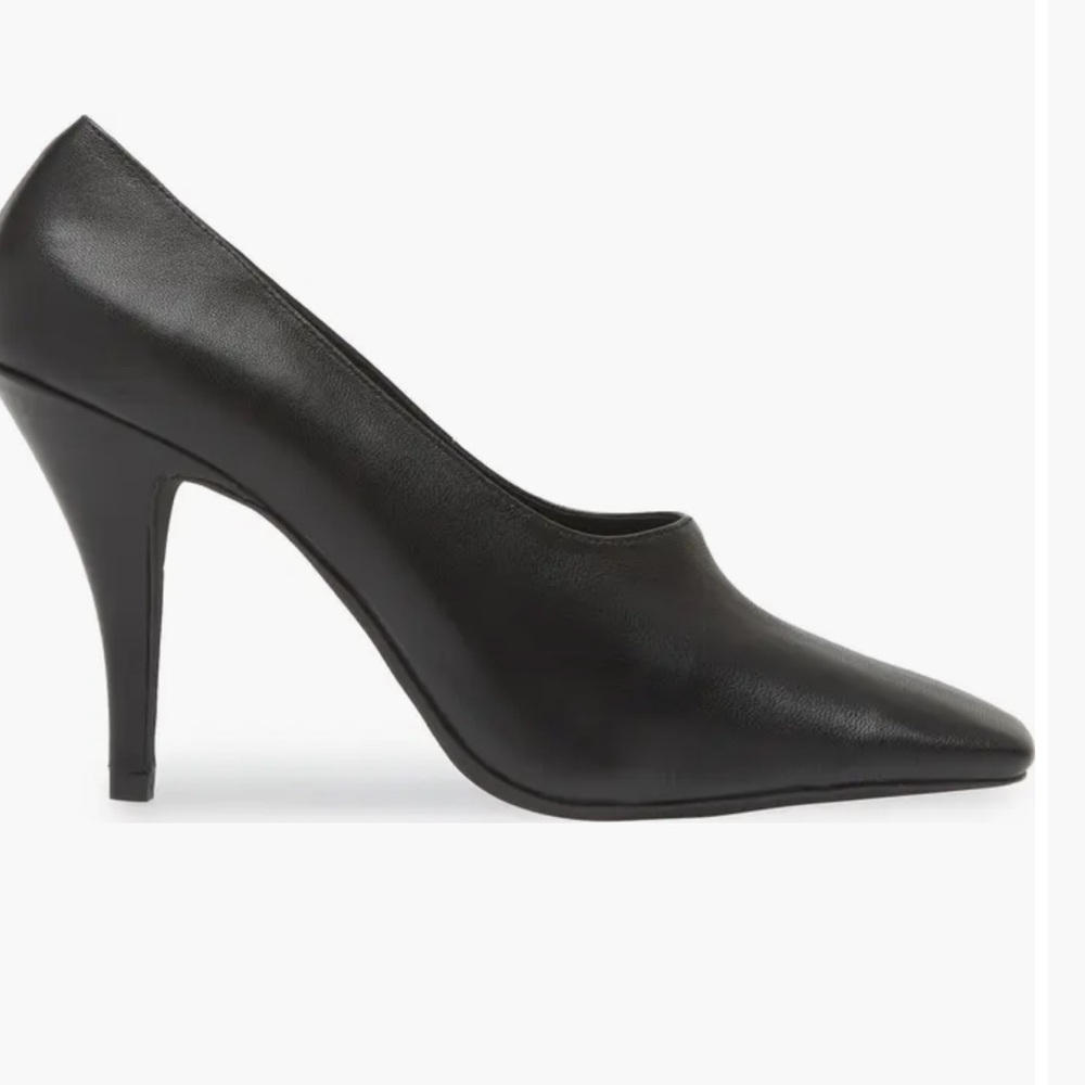 Jeffrey Campbell Natalya Square Black Pumps Size 9M